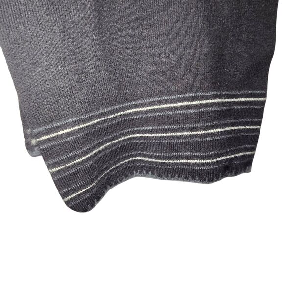 Kangol Black Wool Blanket Stripes Scarf 10.5" x 65" - Picture 5 of 8